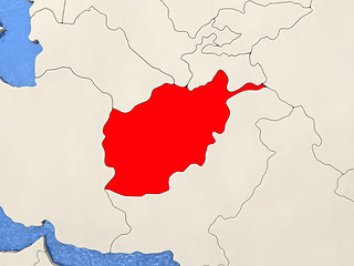 Image showing Afghanistan on map