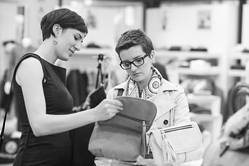 Image showing best friend shopping in big mall