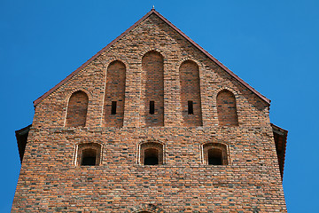 Image showing Tower of the Trakai Castle near Vilnius