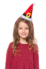 Image showing Portrait of little Christmas girl