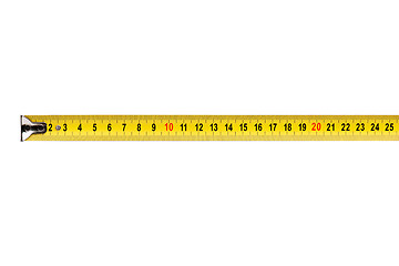 Image showing Measuring tape on white