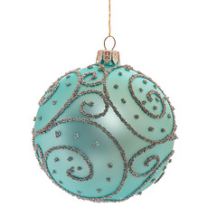 Image showing Christmas bauble on white