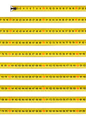 Image showing Measuring tape on white