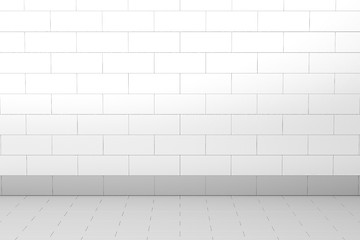 Image showing 3D render of an empty bathroom

