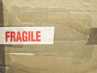 Image showing Vintage looking Fragile picture