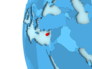 Image showing Cyprus on blue globe