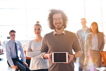 Image showing Group of successfull business group meeting