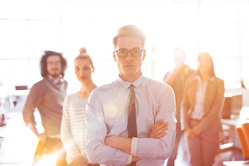 Image showing Group of successfull business group meeting