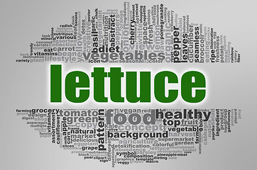 Image showing Lettuce word cloud