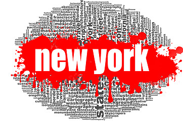 Image showing New York word cloud design