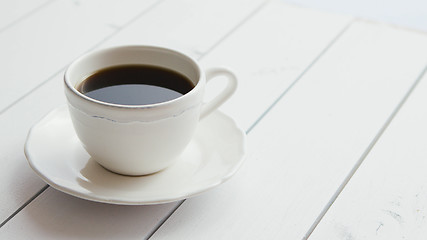 Image showing Cup of hot coffee