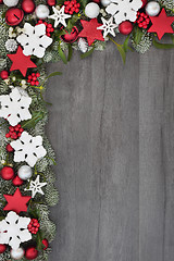 Image showing Festive Christmas Background Border