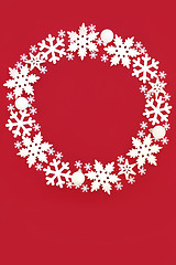 Image showing Christmas Snowflake Wreath