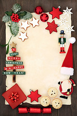 Image showing Christmas Blank Letter or Invitation