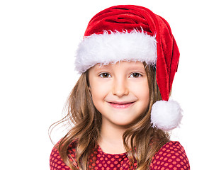 Image showing Portrait of little Christmas girl