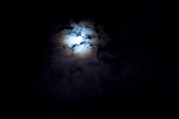 Image showing Moon at night background