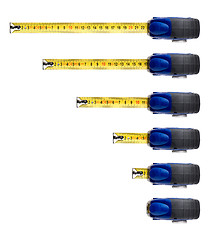 Image showing Measuring tape on white