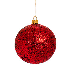 Image showing Christmas bauble on white