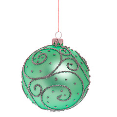 Image showing Christmas bauble on white