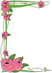 Image showing Tall Rose Border