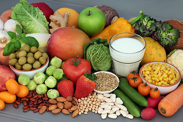 Image showing Alkaline Healthy Food Selection