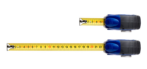 Image showing Measuring tape on white