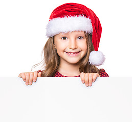 Image showing Portrait of little Christmas girl