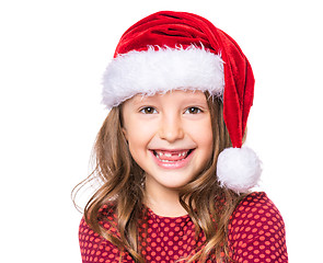 Image showing Portrait of little Christmas girl