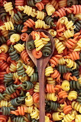 Image showing Trottole Tricolour Pasta