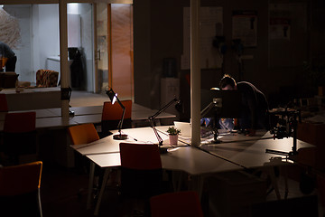 Image showing Business Team At A Meeting at modern office building