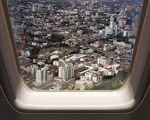 Image showing Aerial view of Bangkok city