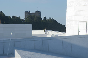 Image showing Roof of the new Opera House in Oslo