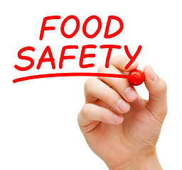 Image showing Food Safety Handwritten With Red Marker