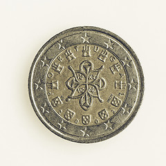 Image showing Vintage Portuguese 2 Euro coin