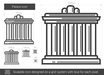 Image showing Palace line icon.