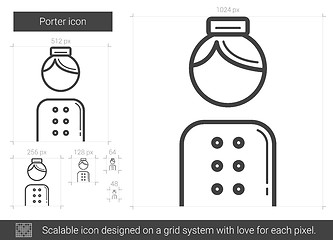 Image showing Porter line icon.