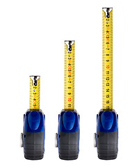 Image showing Measuring tape on white