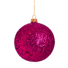 Image showing Christmas bauble on white