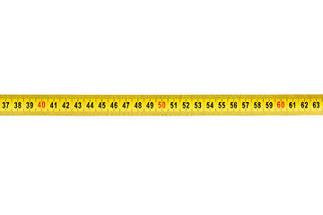 Image showing Measuring tape on white