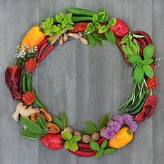 Image showing Herb and Spice Wreath