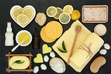 Image showing Lemon Spa Skincare and Beauty Treatment