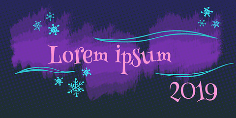 Image showing Lorem ipsum 2019 background. New year
