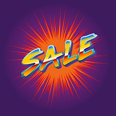 Image showing sale 80s background