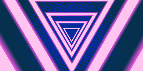 Image showing triangle eighties background 80s 1980