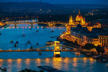 Image showing Budapest at twilight