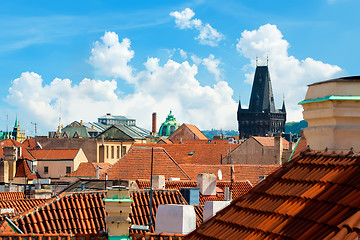 Image showing Red roofs of Prague