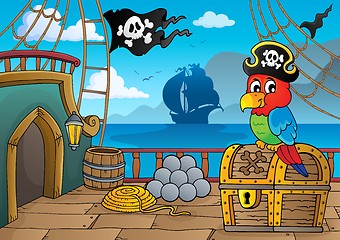 Image showing Pirate ship deck thematics 2