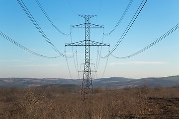 Image showing Electric power lines