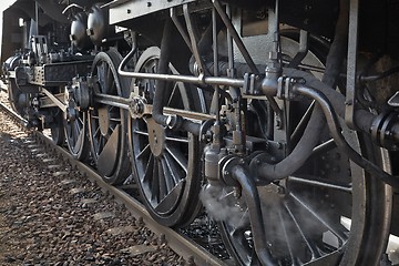 Image showing Steam Locomotive Closeup