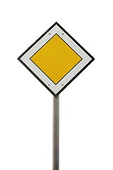 Image showing Main road traffic sign